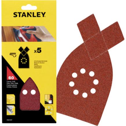 STANLEY STA31437-XJ - Feuilles pour ponceuse multifonction à pointe velcro (multi-pack)