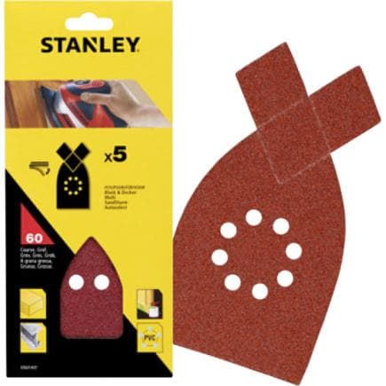 STANLEY STA31437-XJ - Feuilles pour ponceuse multifonction à pointe velcro (multi-pack)