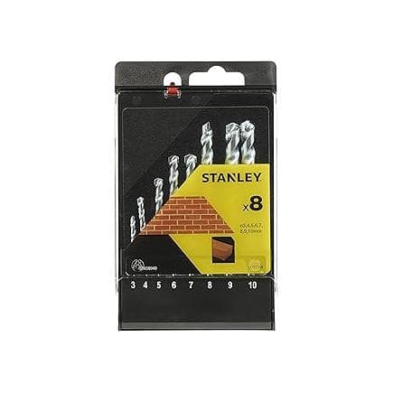 STANLEY STA56040-QZ - Jeu de forets à maçonnerie en boîte (8 pièces)