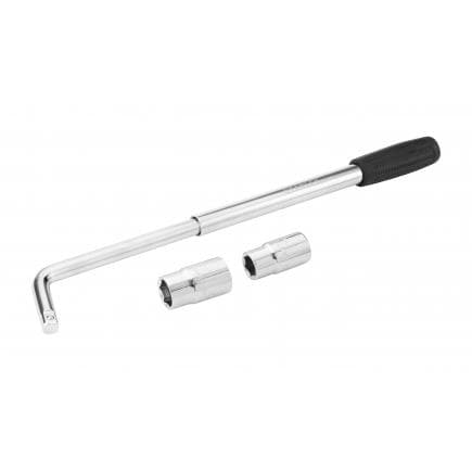STANLEY STHT80890-0 - Clé télescopique pour boulons de roue de voiture, avec 2 douilles