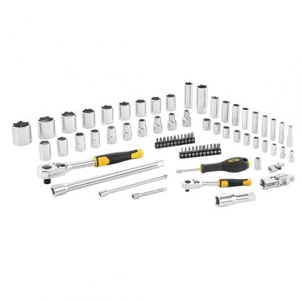STANLEY STMT82831-1 - Jeu de 72 Clés à douille - 1/4" + 1/2"