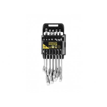 STANLEY FMMT82849-0 - Jeu de 12 Clés à cliquet mixtes réversibles - Profil antidérapant Fatmax®