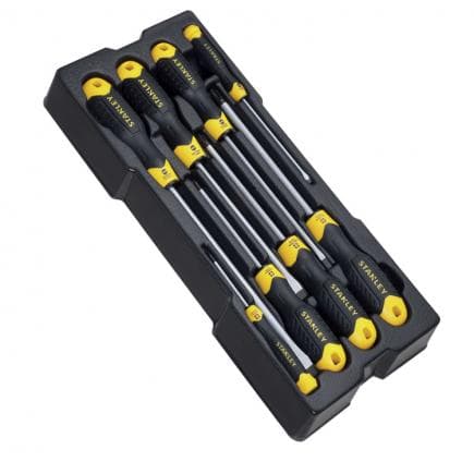 STANLEY STMT1-74181 - Modules de Jeu de 8 tournevis Cushion Grip