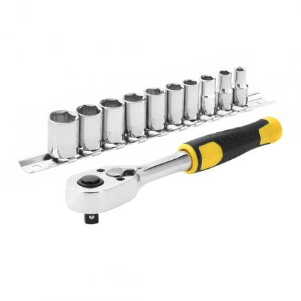 STANLEY STMT82666-0 - Jeu cliquet 1/4" + clés à douilles