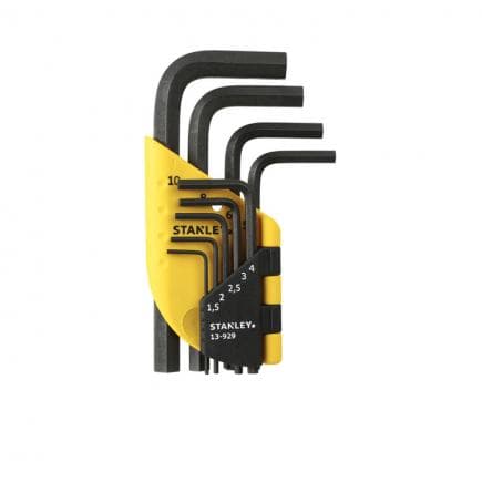 STANLEY 1-13-929 - Série 9 pcs. clés mâles courbés - mm (10 pcs.)