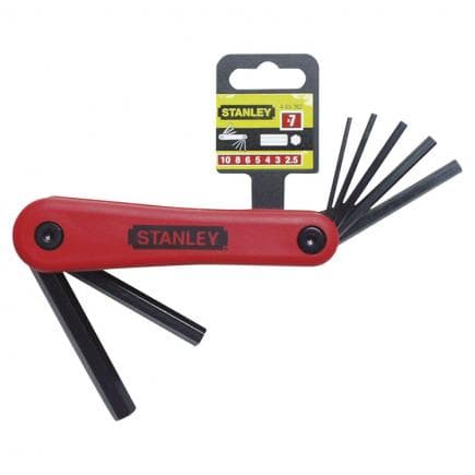 STANLEY 4-69-261 - Jeu de 7 clés hexagonales (2,5 - 10 mm) (12 pcs.)