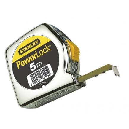 STANLEY 0-33-238 - Ruban à mesurer Powerlock - Étui en matière synthétique (lot muliple)