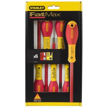 STANLEY 0-65-441 - Jeu de 6 tournevis FatMax® - différentes pointes