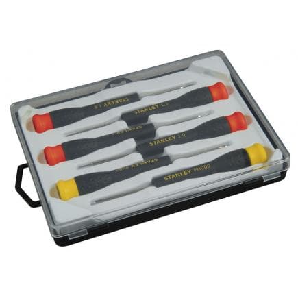 STANLEY STHT0-62631 - Jeu de 6 tournevis de précision std + Phil