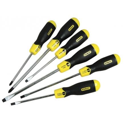 STANLEY 0-65-007 - Jeu de 6 tournevis Cushion Grip (6 pcs.)