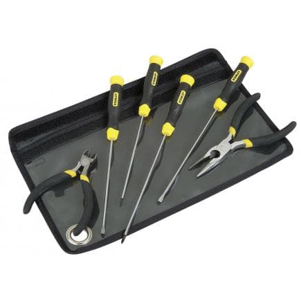 STANLEY 1-65-010 - Jeu de 6 Tournevis Cushion Grip pour Petit Entretien (6 pcs.)