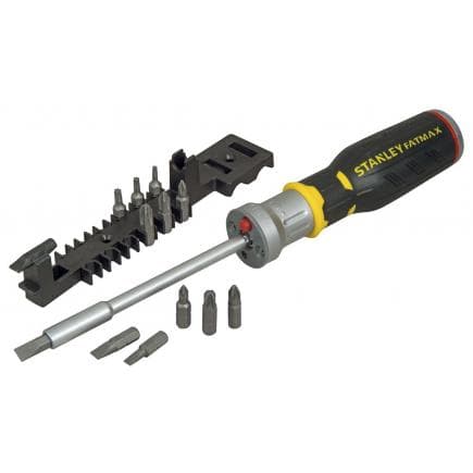STANLEY FMHT0-62689 - porte-embout à cliquet FatMax® Tournevis LED avec 12 embouts (6 pcs.)