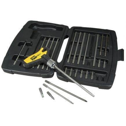 STANLEY 0-79-153 - Jeu de clés en T à cliquet FatMax® + accessoires 27 pcs.
