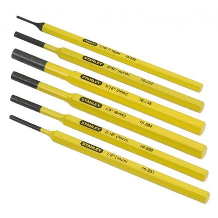 STANLEY 4-18-226 - Jeu de 6 chasse-goupilles (3 pcs.)