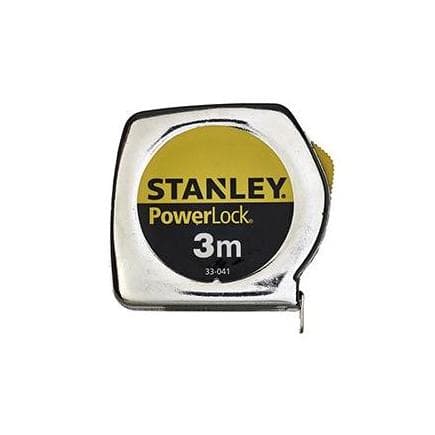 STANLEY 1-33-218 - Ruban à mesurer Powerlock - Boîtier métallique - 3mX12,7 mm (12 pcs.)