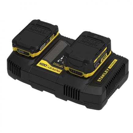 STANLEY SFMCB24-QW - Chargeur de batterie double 18V