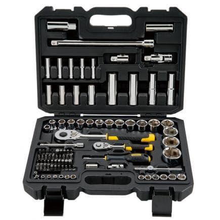 STANLEY STMT17379-1 - Jeu de cliquets, douilles et inserts 1/4 ''et 1/2'' (96 pcs.)