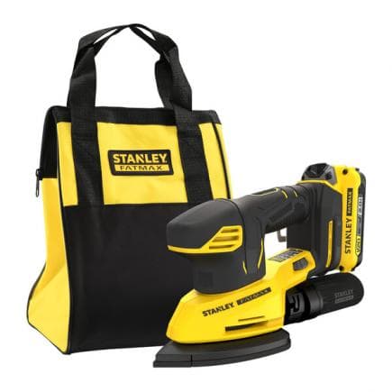 STANLEY SFMCW221D1S-QW - Ponceuse de détail 18V - avec batterie 18V 2.0Ah et chargeur