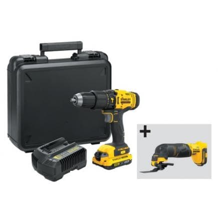 STANLEY SFMVERS5-IT - Jeu de perceuses à percussion 18V avec outil multifonction 18V