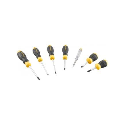 STANLEY STHT16166-0 - Ensemble de tournevis Cushion Grip et testeurs (lot multiple)