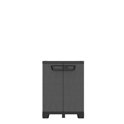 TERRY 1003202 - Cab 680 Ardesia - Armoire basse à 2 portes équipée d'une étagère