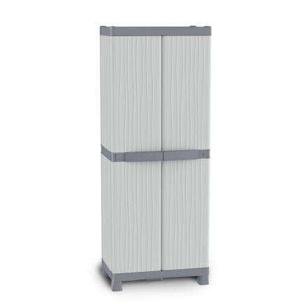 TERRY 1002565 - Armoire d’extérieur 2 portes 4 étagères 70x43,8x181,8 cm