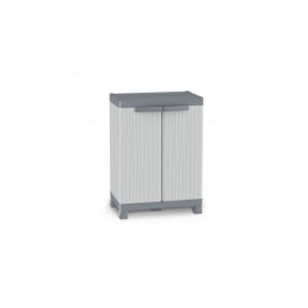 TERRY 1002569 - Armoire d’extérieur 2 portes 2 étagères 2 bacs 70x43,8x97,6 cm