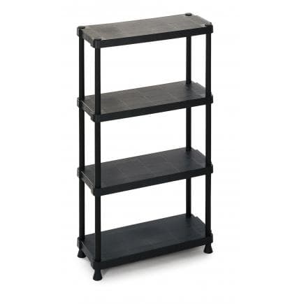 TERRY 1000978 - Rayonnage d’extérieur en résine - 4 étagères solides 75x30x135 cm
