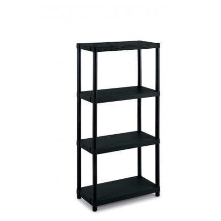 TERRY 1001610 - Rayonnage d’extérieur en résine - 4 étagères solides 60x30x132 cm