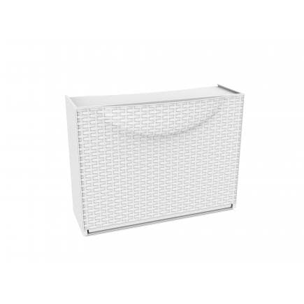 TERRY 1002782 - Rangement à chaussures en plastique - Capacité 3 paires - Blanc Rotin