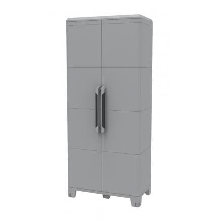 TERRY 1002905 - Armoire à 2 portes avec 3 étagères modulaires 78x43,6x184,4 cm