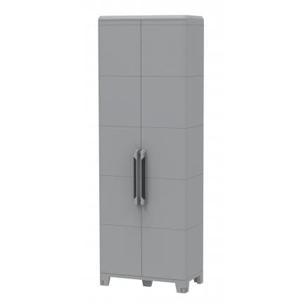 TERRY 1002920 - Armoire à 2 portes avec 4 étagères modulaires 78x43,6x225,8 cm