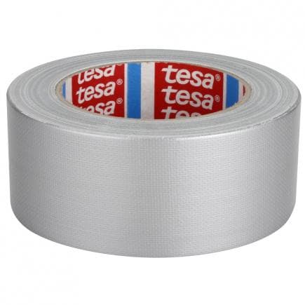 TESA - Ruban toilé standard recouvert de polyéthylène gris 25 m x 50 mm