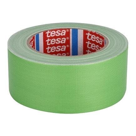 TESA - Ruban toilé standard recouvert de polyéthylène vert 25 m x 50 mm