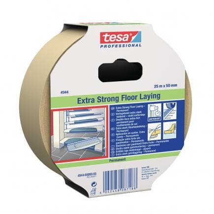 TESA - Ruban adhésif double face extra fort pour sols transparent