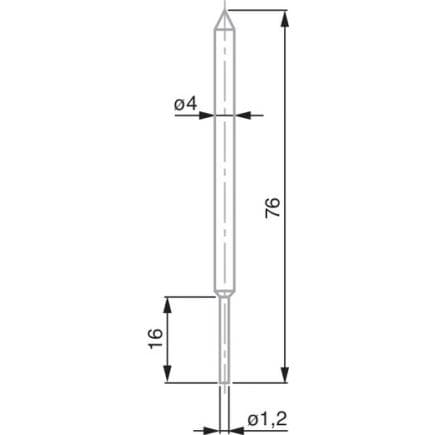 TESA TECHNOLOGY 00760179 - palpeur à tige