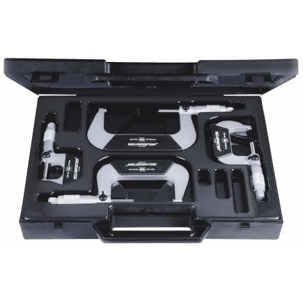 TESA TECHNOLOGY 00110113 - Jeu de 4 micromètres à vernier d'extérieur ISOMASTER