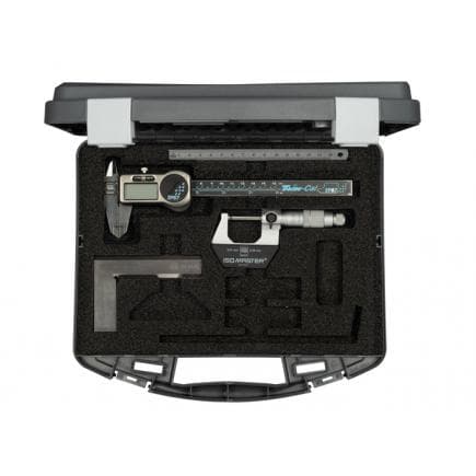 TESA TECHNOLOGY 00511015 - Set ISOMASTER (0-25 mm) avec pied à coulisse numérique TWIN-CAL IP67 (150 mm) et accessoires