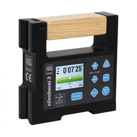 TESA TECHNOLOGY S53210956 - Clinomètre numérique CLINOBEVEL 3 avec 2 surfaces magnétiques en aluminium à 60 °