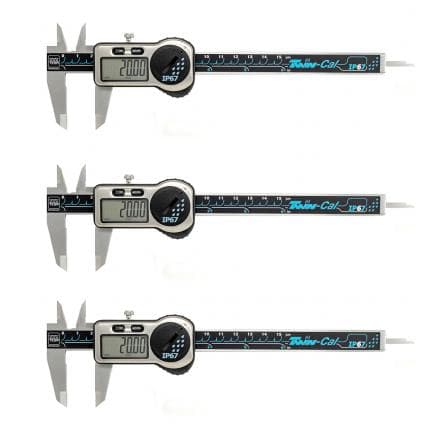 TESA TECHNOLOGY 00530319P - Jeu d'étriers universels numériques, 150 mm (3 pcs.)