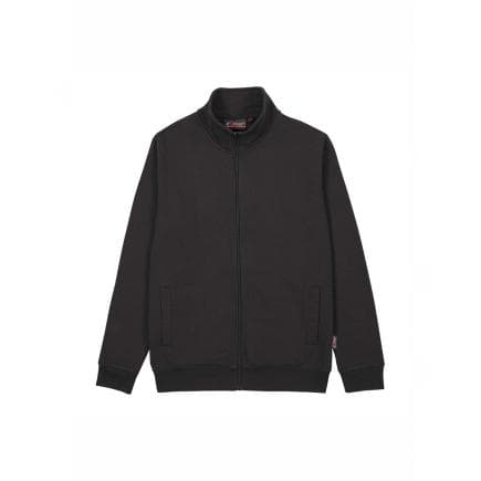 U-POWER EY296BC-L - Sweatshirt zippé entier brossé SOTRA Black Carbon
