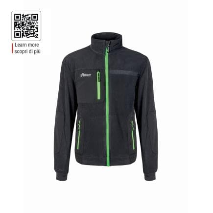 U-POWER FU225RL-XL - Sweat en polaire avec zip VENUS Asphalt Grey/Green
