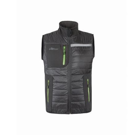 U-POWER FU278RL-XL - Gilet de travail avec rembourrage WALL Asphalt Grey/Green