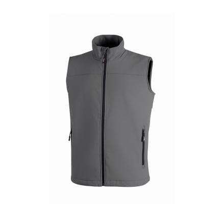 U-POWER IN231GI-L - Gilet en tissu Soft Shell DUBLINO Grey Iron