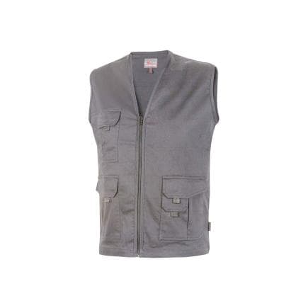 U-POWER ST285GI-XL - Gilet multi-poches en coton stretch CHICA Grey Iron