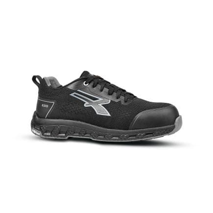 U-POWER RE20056-43 - Chaussures de Sécurité ROOK ESD S1PS HI HRO FO SR Low, Noir/Gris
