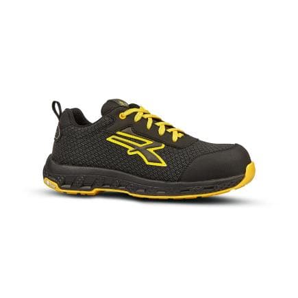 U-POWER RE20074-43 - Chaussures de sécurité MAVERICK ESD S3S CI HI HRO FO LOW, Noir/Jaune