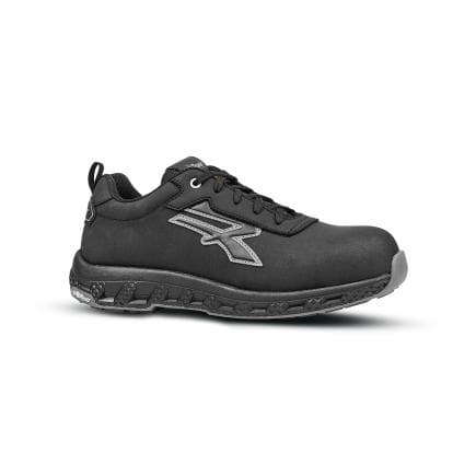 U-POWER RE20104-43 - Chaussures de sécurité MARCUS ESD S3S CI HI HRO FO SR Low, Noir/Gris