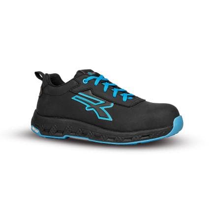 U-POWER RE20134-46 - Chaussures de Sécurité ALYX ESD S3S CI HI HRO FO SR Low, Noir/Bleu