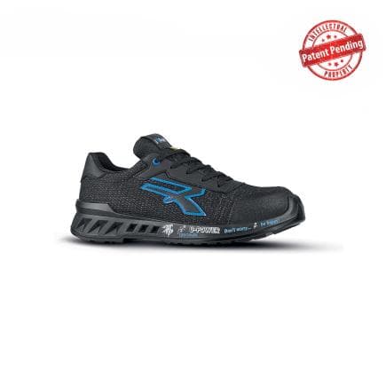 U-POWER RV20346-42 - Chaussures de sécurité DIWI ESD S1PS FO SR LOW, Noir/Bleu